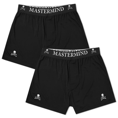 Mastermind Japan Mastermind World Silk Boxer Short - 2 Pack In White