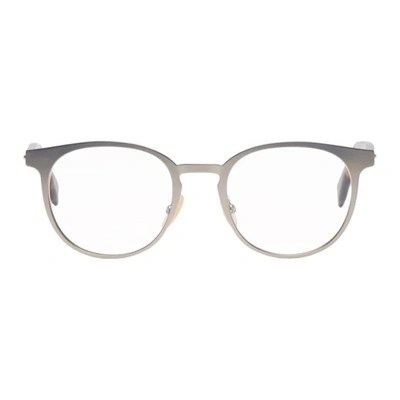 Fendi Silver And Tortoiseshell Round Glasses In R81.mtl.tr