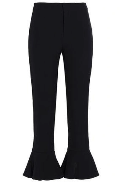 Rebecca Minkoff Woman Ruffled Crepe Flared Pants Black