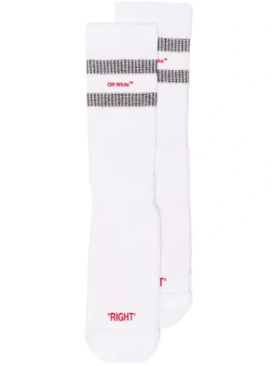 Off-white Reverse Logo Sport Socks