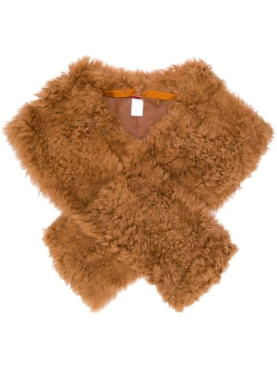 Sies Marjan Jordi Shearling Shrug In Brown