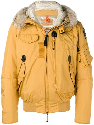 Parajumpers Fur Hooded Jacket - Yellow & Orange