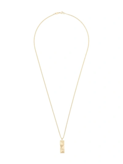 Northskull In 'n' Out Tag Necklace In Yellow