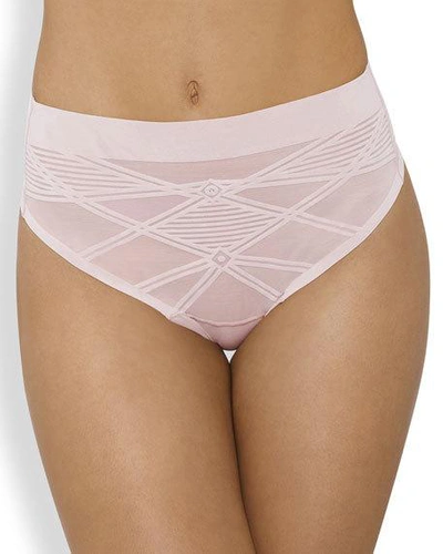 Nancy Ganz Sheer Decadence Shaping High-waist G-string In Shadow Taupe