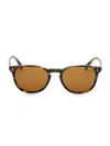 Oliver Peoples Men's Finley Esq. Universal-fit Round Sunglasses In Brown