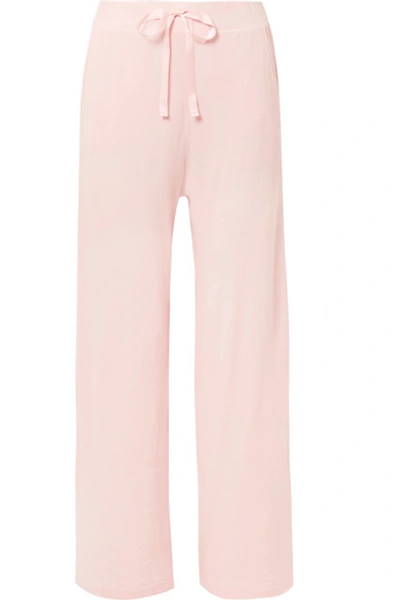 Skin Amandine Cotton-jersey Pajama Pants In Pastel Pink