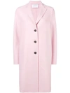Harris Wharf London Single Breasted Coat - Pink