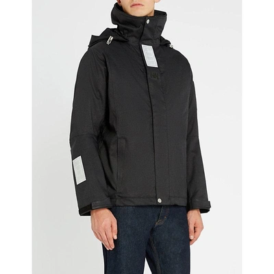 Sandro Helly Hansen Padded Shell Hooded Jacket In Noir