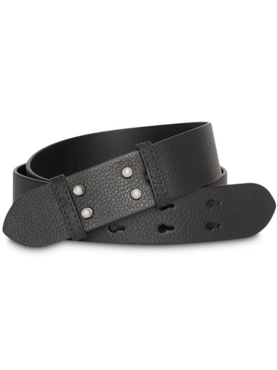Burberry The Medium Belt Bag Grainy Leather Belt In Black