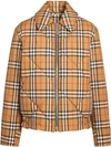 Burberry Vintage Check Diamond Quilted Jacket In Yellow