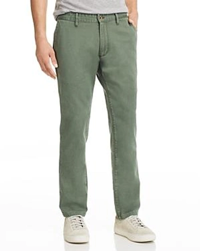 Double Eleven Cal Regular Fit Chinos In Army Green