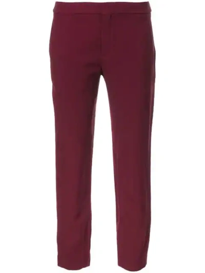 Chloé Cropped Trousers - Red