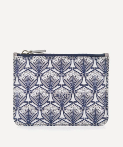 Liberty London Iphis Canvas Coin Pouch In Grey