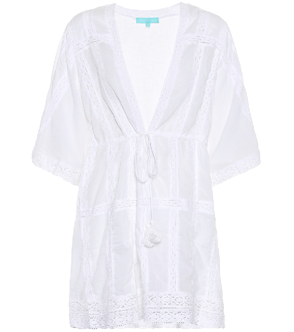 Melissa Odabash Jade Cotton Voile Minidress In White | ModeSens