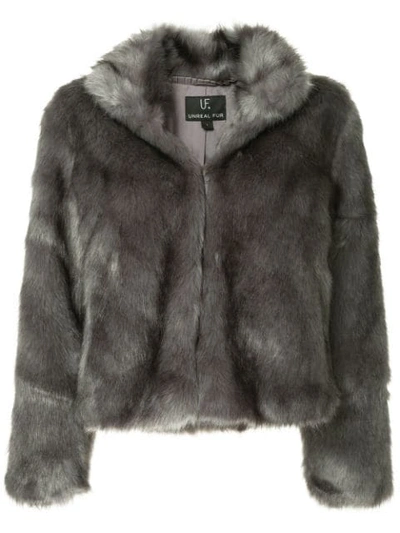 Unreal Fur Delish Jacket In Grey