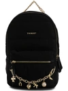 Twinset Twin-set Charm Chain Detail Backpack - Black