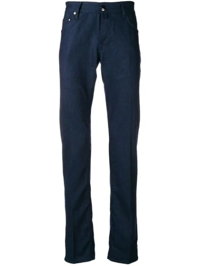 Jacob Cohen Skinny Trousers In Blue