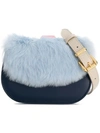 Ame Moi Âme Moi Naomi Belt Bag With Rabbit Fur - Blue