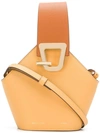 Danse Lente Trapezoid Structured Tote Bag - Nude & Neutrals In Orange