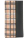Burberry Classic Check Pattern Wallet - Black