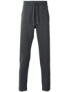 Dolce & Gabbana Drawstring-waist Cotton Track Trousers In Grau