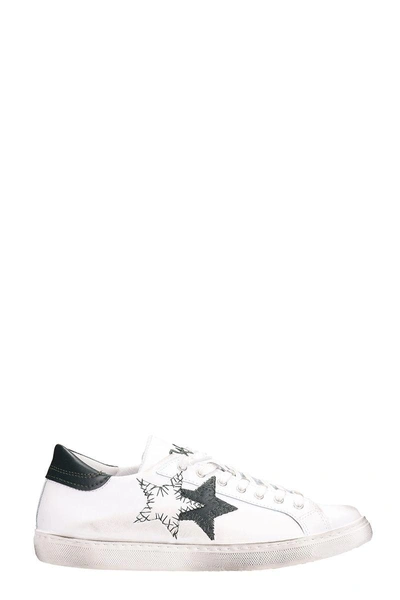 2star White Leather Sneakers