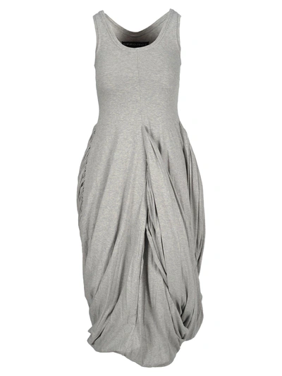 Y/project Drapped Jersey Dress In Grey