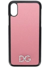 Dolce & Gabbana Logo Detail Iphone X Case In Pink
