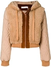 See By Chloé Hooded Bomber Jacket - Brown