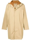 Rains Waterproof Hooded Coat In Neutrals