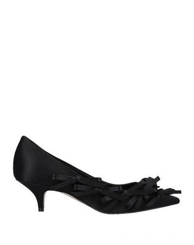 N°21 Black Silk Pumps