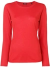 Aspesi Round Neck Sweater - Red