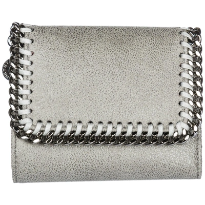 Stella Mccartney Women's Wallet Credit Card Trifold  Falabella In Grey