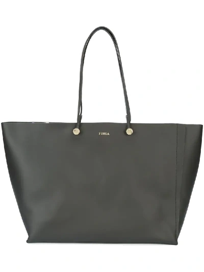 Furla Women's Leather Handbag Shopping Bag Purse Eden In Black