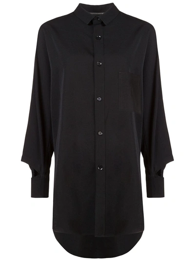 Yohji Yamamoto Oversized Shirt In Black
