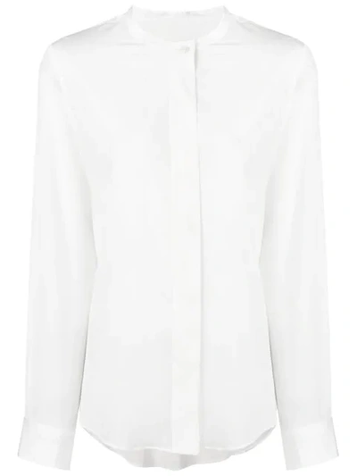 Alberto Biani Mandarin Collar Shirt - White