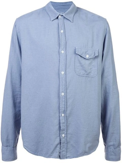 Save Khaki United Flannel Work Shirt In Blue