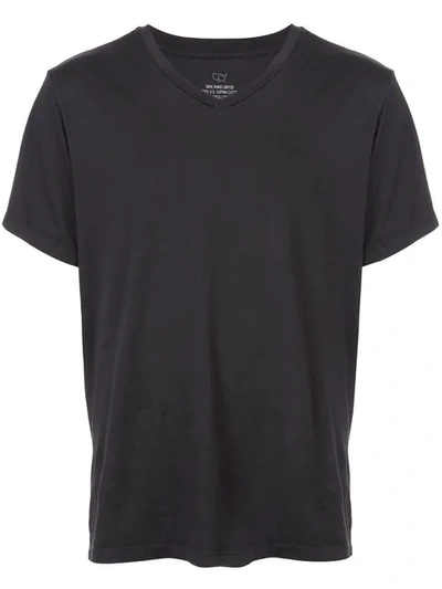 Save Khaki United T-shirt Mit V-ausschnitt In Black