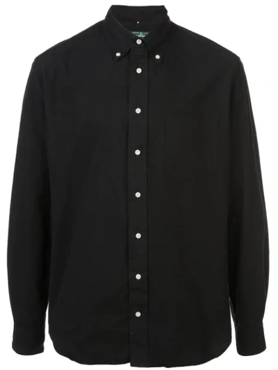 Gitman Vintage Classic Flannel Shirt In Black