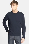 James Perse Long Sleeve Crewneck T-shirt In Deep Blue