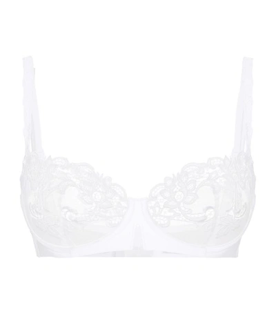 Simone Perele Delice Embroidered Demi Bra In White