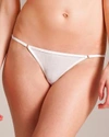 Maison Close : Bellevue Mini Thong In Ivory