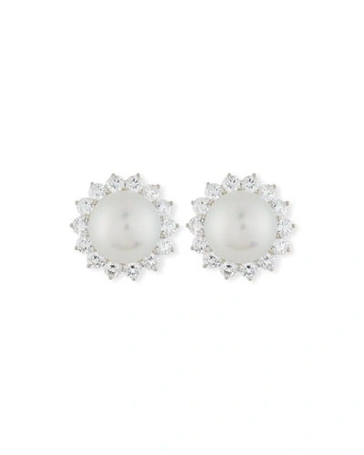 Assael South Sea Pearl & Diamond Halo Earrings