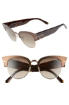 Tom Ford Alexandra 51mm Sunglasses - Dark Brown/ Gradient Roviex