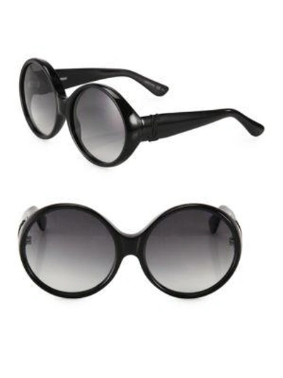 Saint Laurent Sl M1 60mm Oversized Round Sunglasses In Black