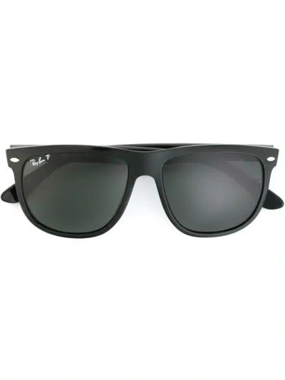 Ray Ban Rectangular Frame Sunglasses In Black