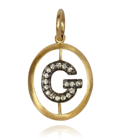Annoushka Yellow Gold And Diamond Initial G Pendant