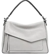 Botkier Cobble Hill Slouch Calfskin Leather Hobo - Grey In Silver Grey