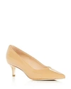 Joan Olaff Women's Callie Kitten-heel Pumps In Nupat