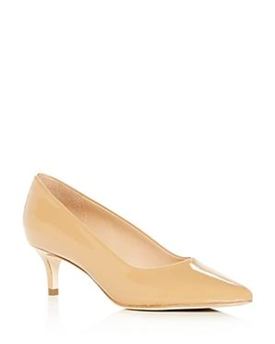 Joan Olaff Women's Callie Kitten-heel Pumps In Nupat